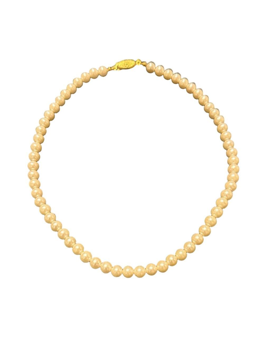 VTG faux pearls with a gold clasp made in Japan